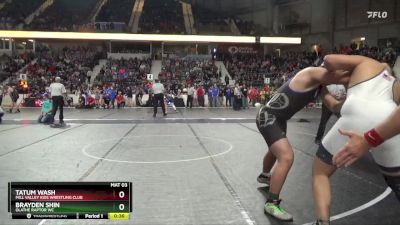 235 lbs 3rd Place Match - Brayden Shin, Olathe Raptor WC vs Tatum Wash, Mill Valley Kids Wrestling Club