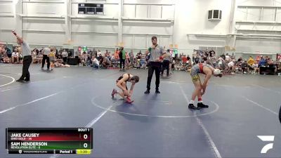 105 lbs Quarterfinals (8 Team) - Jake Causey, Ohio Gold vs Sam Henderson, Revolution Elite