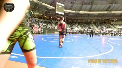 100 lbs Quarterfinal - Lincoln Montgomery, Smittys Barn vs Blaine Barton, MTC