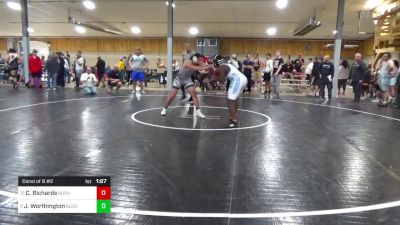 189 lbs Consi Of 8 #2 - Caleb Richards, Bushkill vs Josh Worthington, Bloomsburg