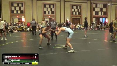 145 lbs Finals (8 Team) - Kenny Leverich, BlueWave vs Shawn Pitrulle, BK ELITE