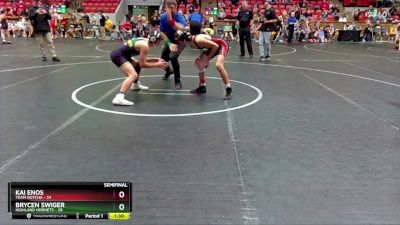 120 lbs Semis (4 Team) - Kai Enos, Team Gotcha vs Brycen Swiger, Highland Hornets