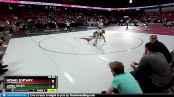 D2-126 lbs Cons. Round 1 - James Racer, Kewaskum vs Michael Bostwick, Luxemburg-Casco