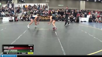 116 lbs Semis & 3rd Wb (16 Team) - Emma Jones, Indiana Tech vs Ashley Gooman, University Of Providence