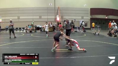 53 lbs Round 2 - Axl Williams, Region Wrestling Academy vs Kollin Bonesteel, Alpha Elite