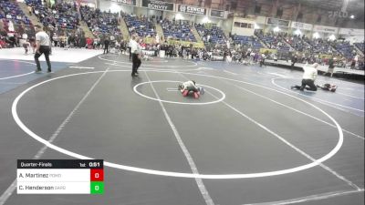 43 lbs Quarterfinal - Alejandro Martinez, Pomona Elite vs Corbin Henderson, Sargent Wrestling