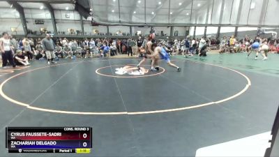 157 lbs Cons. Round 3 - Cyrus Faussete-Sadri, WA vs Zachariah Delgado, WA