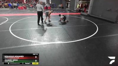 150 lbs Quarterfinal - Mohamud Mohamed, Ummah Wrestling Club vs Zander Weso, Laona-Wabeno