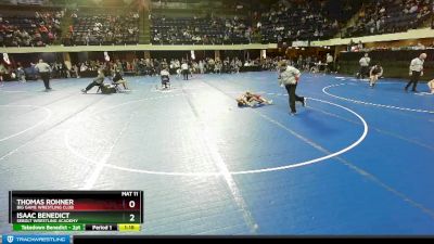 67 lbs Champ. Round 1 - Isaac Benedict, Sebolt Wrestling Academy vs Thomas Rohner, Big Game Wrestling Club