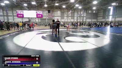 66 lbs Champ. Round 2 - Kaari Storrs, AK vs Janiya Johnson, TN