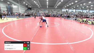 120 lbs Rr Rnd 3 - Tavean Miller, Team Nebraska Blue vs Julian Zaragoza, What's Poppin? Blue