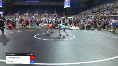 120 lbs Cons 64 #2 - Liam Montgomery, Ohio vs Isaiah Torres, Hawaii