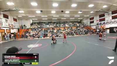 70 lbs Champ. Round 1 - Ethan Reed, Riverton USA Wrestling vs Waylon DeWitt, Worland Wrestling Club