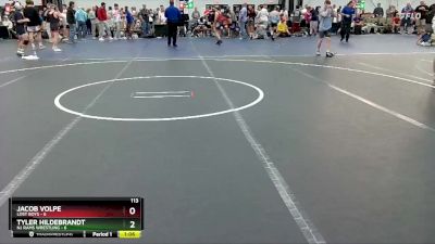 113 lbs Round 6 (8 Team) - Tyler Hildebrandt, NJ Rams Wrestling vs Jacob Volpe, Lost Boys