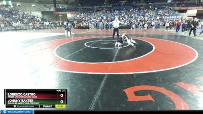 84 lbs Quarterfinal - Johnny Baxter, Punisher Wrestling Company vs Lorenzo Castro, Moses Lake Wrestling Club