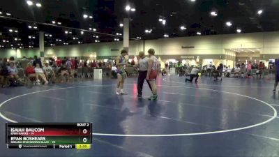 160 lbs Round 1 (6 Team) - Isaiah Baucom, Iowa Hawks vs Ryan Boshears, Indiana Smackdown Black