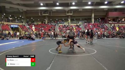 79 lbs Champ. Round 2 - Kai Weiss, Team Hammer Wrestling Academy vs Aj Ross, Dodge City Wrestling Academy