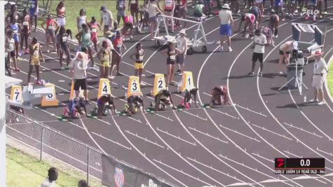 Youth Girls' 100m, Prelims 2 - Age 14