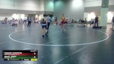 132 lbs Round 5 (6 Team) - Brady Arigo, Diamond Fish vs Tannor Thompson, Nebraska Hangin` 10`s