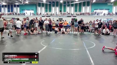 84 lbs Semis & 1st Wrestleback (8 Team) - Cayden Cowboy Cooperman, Buxton vs Jace Bardell, Misfits United