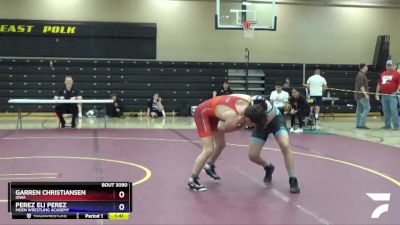 138 lbs Cons. Round 2 - Garren Christiansen, Iowa vs Perez Eli Perez, Moen Wrestling Academy