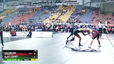 149 lbs Round 1 (16 Team) - Cole Becker, Augsburg vs Elliot Cooney, Cornell College