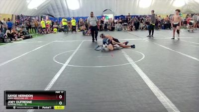 100 lbs Round 5 (8 Team) - Joey Dufresne, Olmsted Falls vs Sayge Herndon, Noke Wrestling RTC