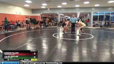 133-134 lbs Round 3 - Caleb Sinclair, Greeley West vs Karson Fillion, Thompson Valley