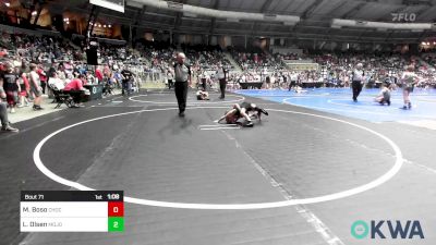 55 lbs Semifinal - Micael Boso, Choctaw Ironman Youth Wrestling vs Luke Olsen, Mojo Grappling Academy