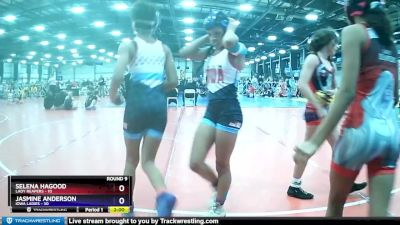 98 lbs Rd# 10- 12:45pm Saturday - Selena Hagood, Lady Reapers vs Jasmine Anderson, Iowa Ladies