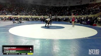 3A-150 lbs Champ. Round 1 - Maddax Mobly, Sulphur vs Tyson Grundy, Oklahoma Christian School