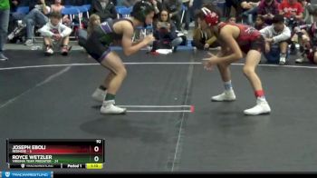 92 lbs Round 5 (8 Team) - Joseph Eboli, Rednose vs Royce Wetzler, Virginia Team Predator