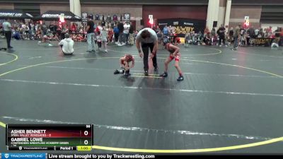 56 lbs Round 2 (4 Team) - Gabriel Lowe, Contenders Wrestling Academy Green vs Asher Bennett, Steel Valley Renegades