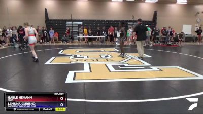 106 lbs Round 1 - Gable Hemann, Iowa vs Lemuna Gurisho, Doomsday Wrestling Club