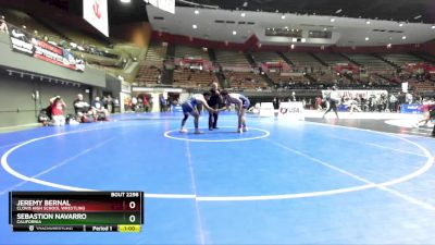 92 lbs 3rd Place Match - Sebastion Navarro, California vs Jeremy Bernal, Clovis High School Wrestling