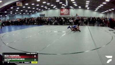 126 lbs Cons. Round 3 - Seth Thompson, Guerrilla Wrestling (GWA) vs Nathan Bastuscheck, Nova WC