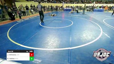 49 lbs Semifinal - Judah Williams, Lions Wrestling Academy vs Roman Valdez, Wesley Wrestling Club