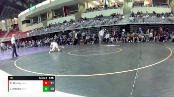 113 lbs Round 5 (8 Team) - Julius Medina, Garden City vs Grey Klucas, Waverly