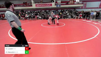 106 lbs Final - Charlie Lussier, Whitman-Hanson vs Derek Marcolini, Milford