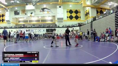 87 lbs Cons. Round 3 - Nathanial Sanders, Red Cobra Wrestling Academy vs Luke Merchant, Whiteland Wrestling Club