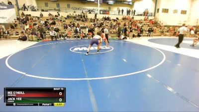 157 lbs Champ. Round 1 - Jack Yee, Loras vs Ike O`Neill, Wabash