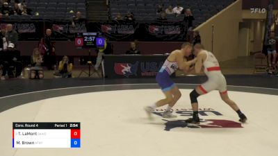 60 lbs Cons. Round 4 - Taylor LaMont, Sunkist Kids Wrestling Club vs Mitchell Brown, Air Force Regional Training Center