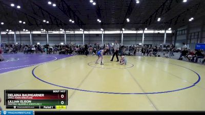 71-76 lbs Round 2 - Delaina Baumgarner, Small Town Wrestling vs Lillian Elison, Fighting Squirrels Wrestling C