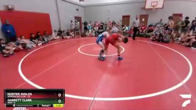 125 lbs Round 3 (6 Team) - Garrett Clark, WAR vs Hunter Avalos, Spartan Mat Club