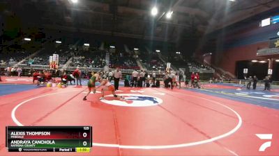 125 lbs Champ. Round 1 - Alexis Thompson, Pinedale vs Andraya Canchola, Natrona County