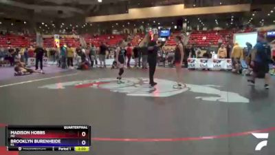 127 lbs Quarterfinal - Madison Hobbs, MO vs Brooklyn Burenheide, KS