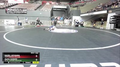 69 lbs Quarterfinal - Faith Hashmi, So Cal Hammers Wrestling vs Hazel Lechiara, Team Temecula /Pin Club