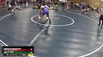 115 lbs Cons. Round 2 - Nicholas Francisco, North Coast Grapplers vs Davyd Cera, Tokay