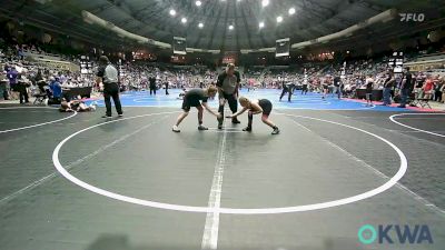 130 lbs Consi Of 4 - Aubrey Gomez, Tulsa Blue T Panthers vs Jolie Taylor, Brushy Wrestling Club