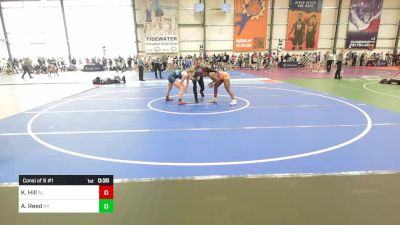 120 lbs Consi Of 8 #1 - Kalyse Hill, AL vs Alyssa Reed, NY